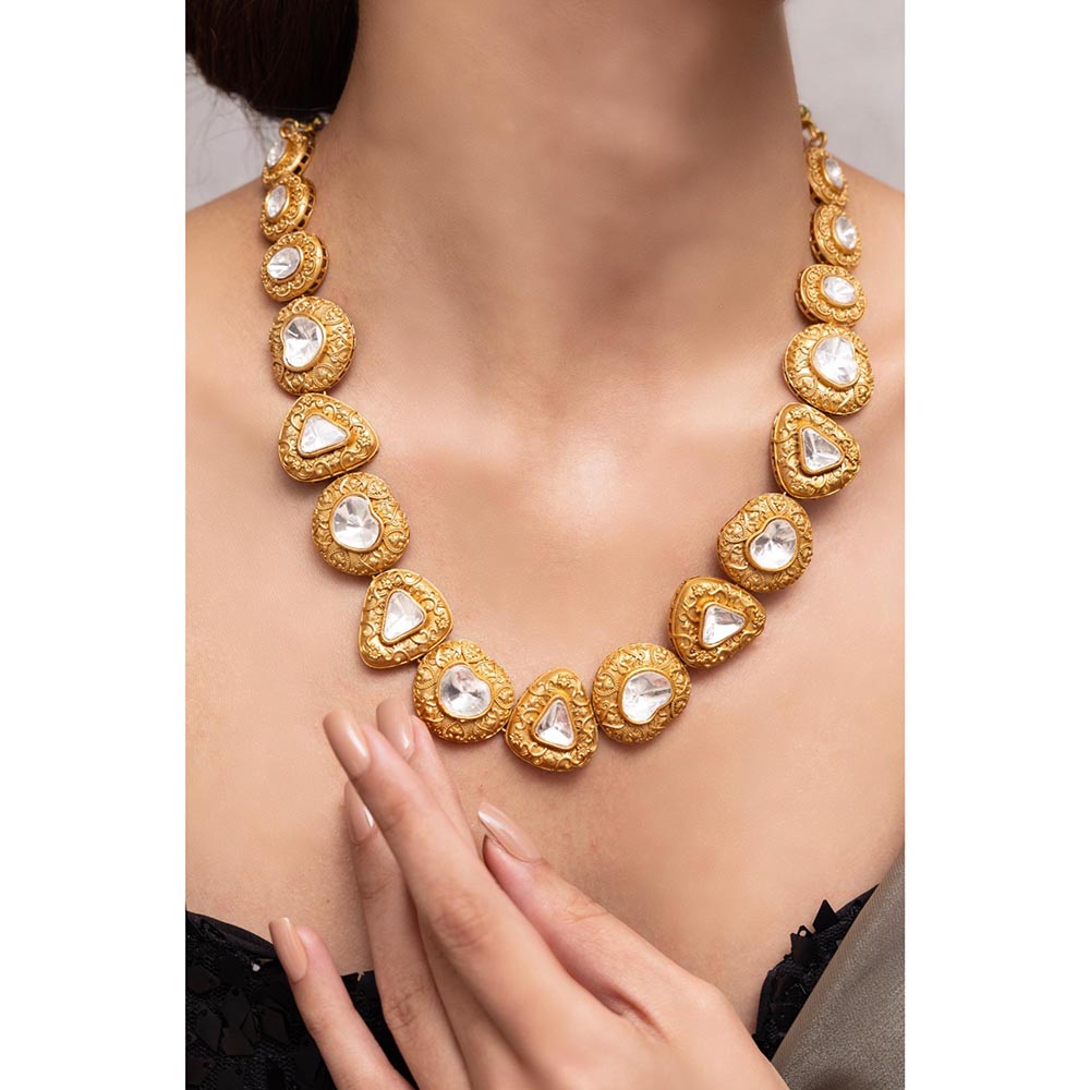 Joules By Radhika Reyna Kundan Necklace Set
