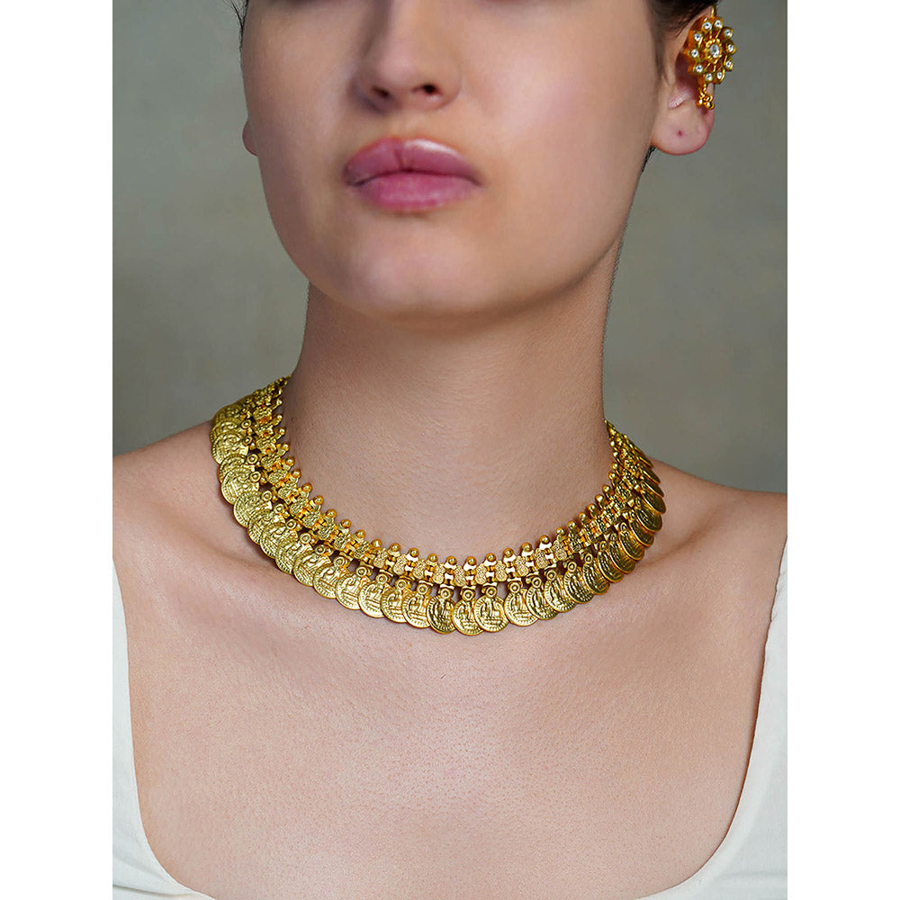 Joules By Radhika Gold Contour Necklace