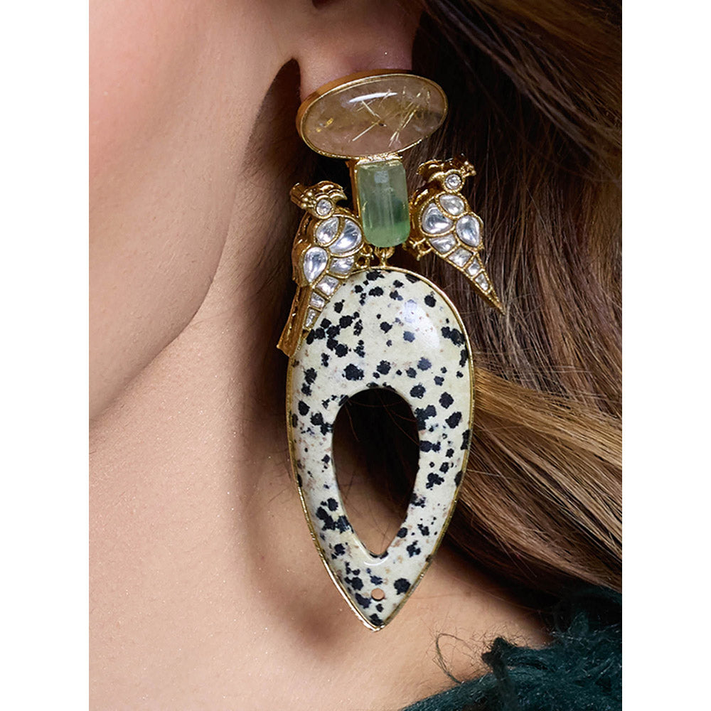 Joules By Radhika Multi-Color Fierce Dusk Drop Earrings