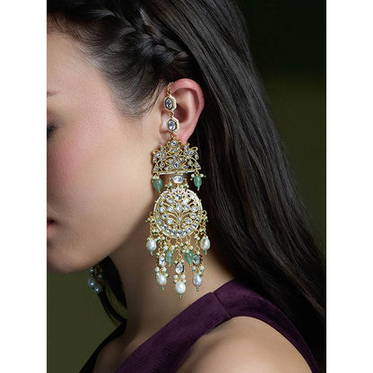 Joules By Radhika Multi-Color Shahi Moonlight Passa Earrings