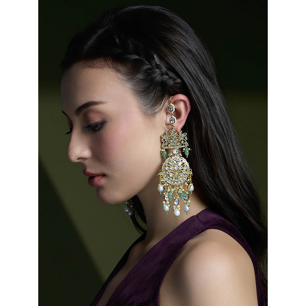 Joules By Radhika Multi-Color Shahi Moonlight Passa Earrings