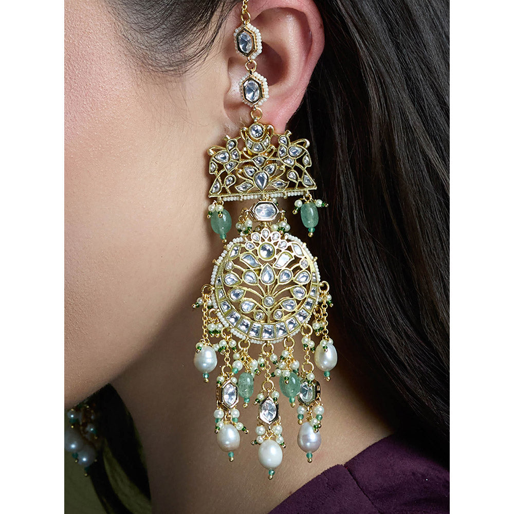 Joules By Radhika Multi-Color Shahi Moonlight Passa Earrings
