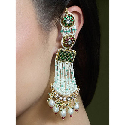 Joules By Radhika Multi-Color Royale Dewdrop Passa Earrings