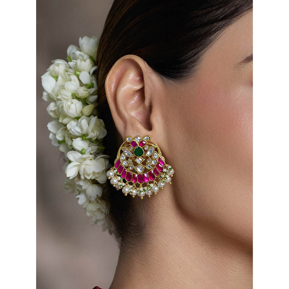 Joules By Radhika Multi-Color Divine Sparkle Drop Earrings