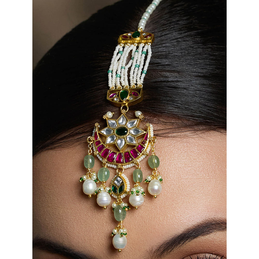 Joules By Radhika Multi-Color Amara Maang Tikka