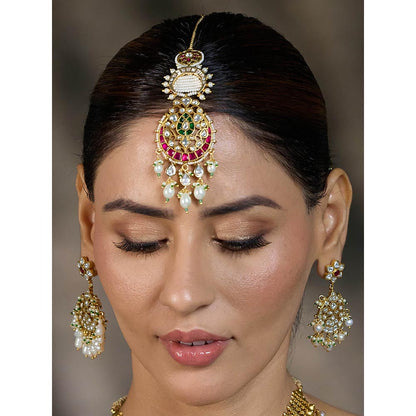 Joules By Radhika Multi-Color Regal Radiance Maang Tikka