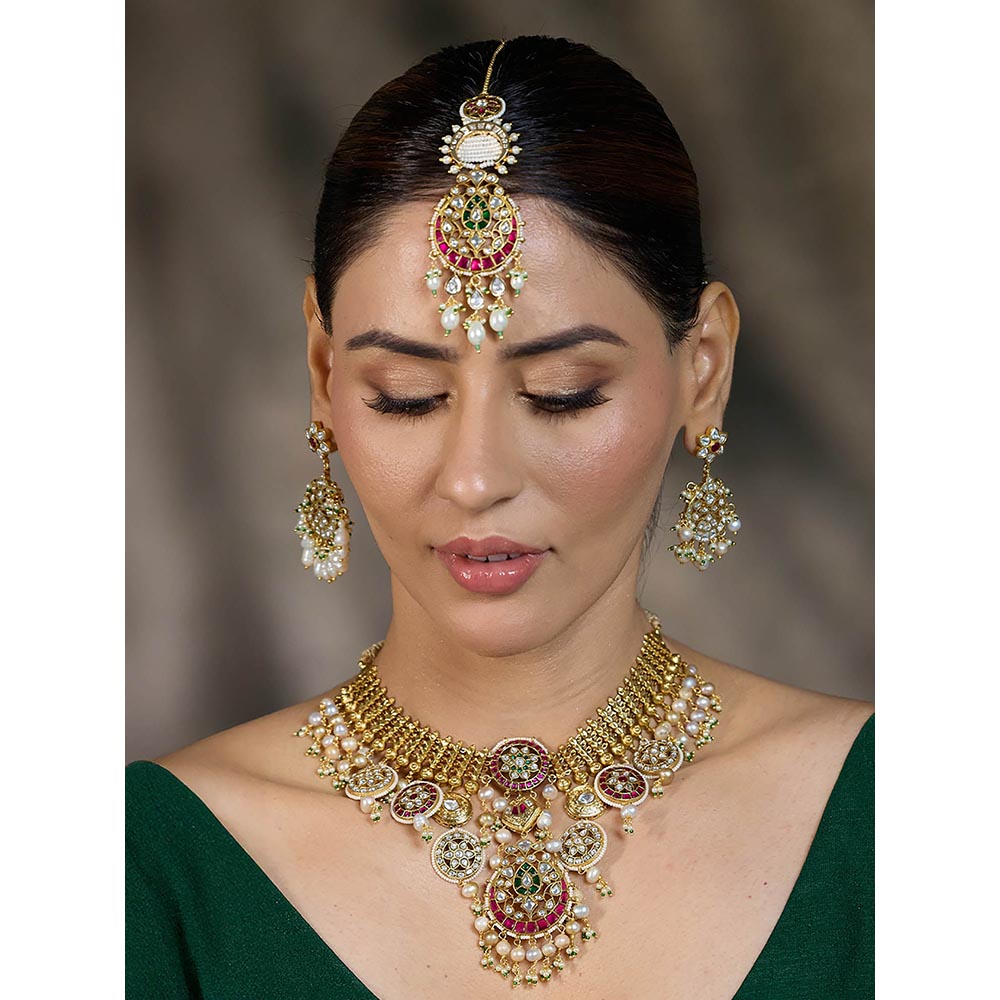 Joules By Radhika Multi-Color Regal Radiance Maang Tikka