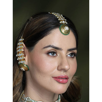 Joules By Radhika White Rajsi Radiance Maang Tikka