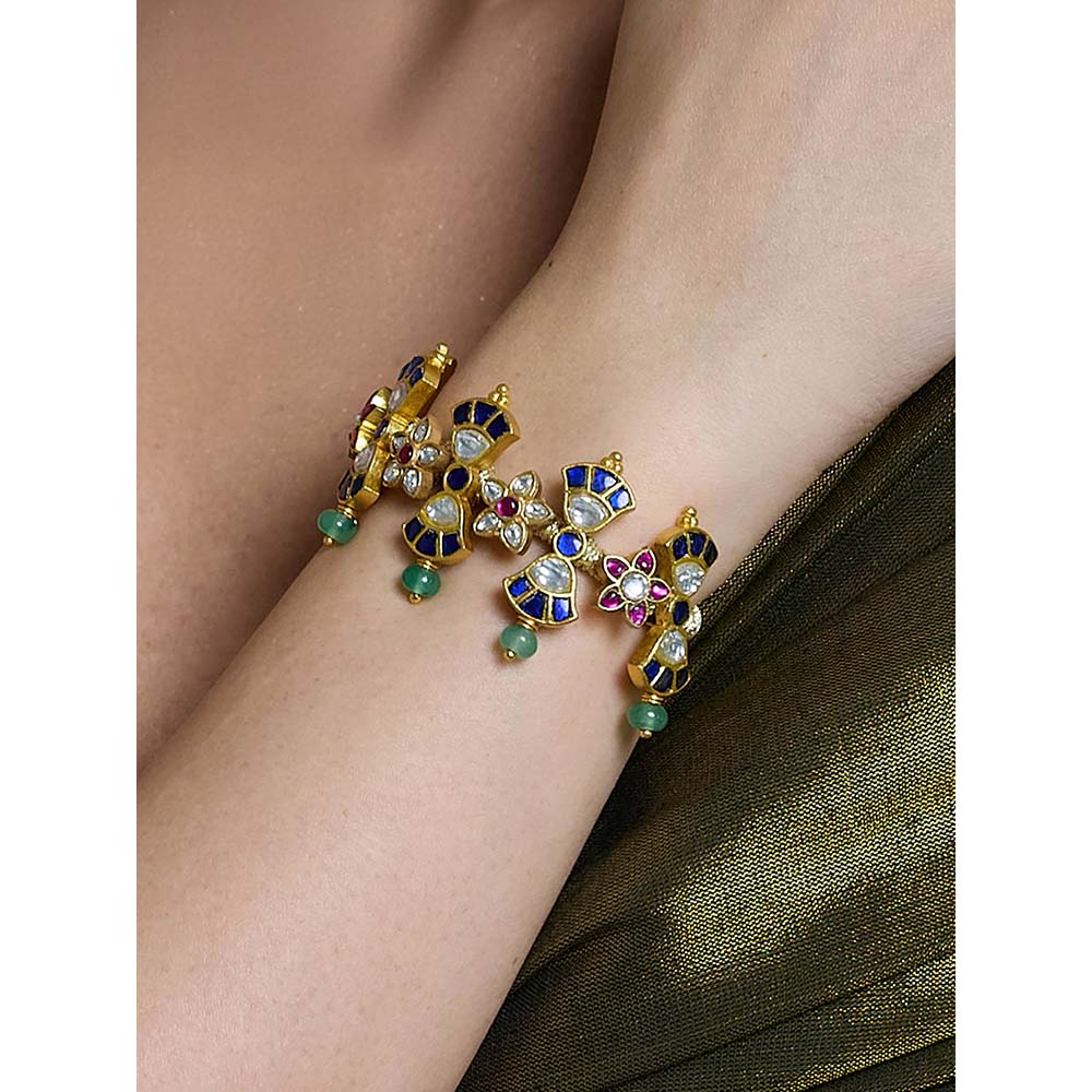 Joules By Radhika Multi-Color Regal Sparkle Temple Bracelet