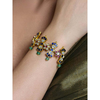 Joules By Radhika Multi-Color Regal Sparkle Temple Bracelet