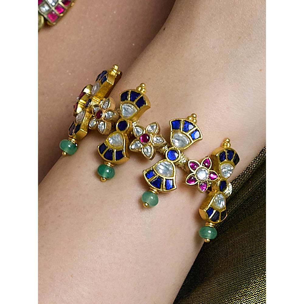 Joules By Radhika Multi-Color Regal Sparkle Temple Bracelet
