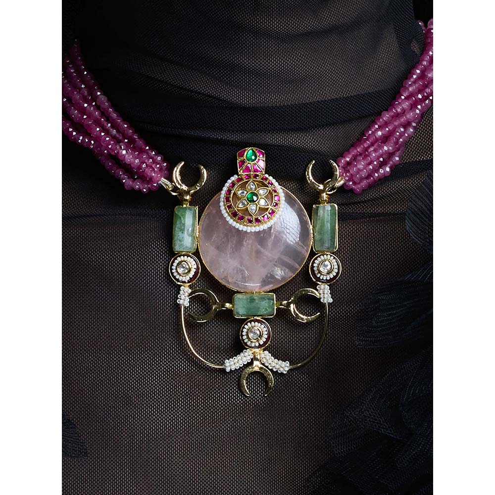 Joules By Radhika Multi-Color Radiant Royale Charm Necklace