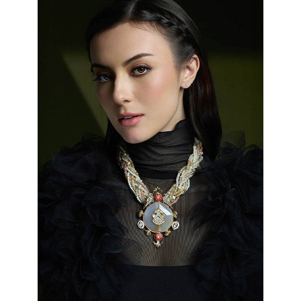 Joules By Radhika Multi-Color Enchanted Blossom Necklace