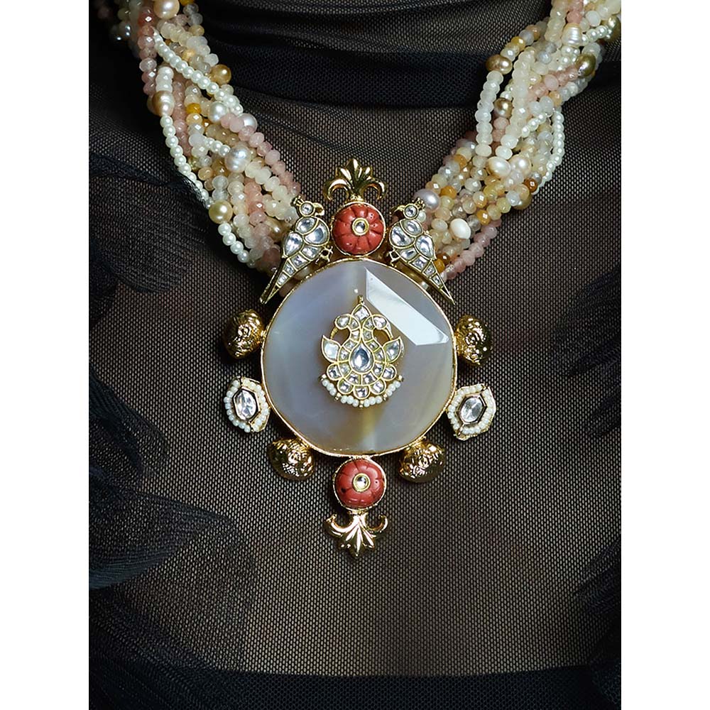 Joules By Radhika Multi-Color Enchanted Blossom Necklace