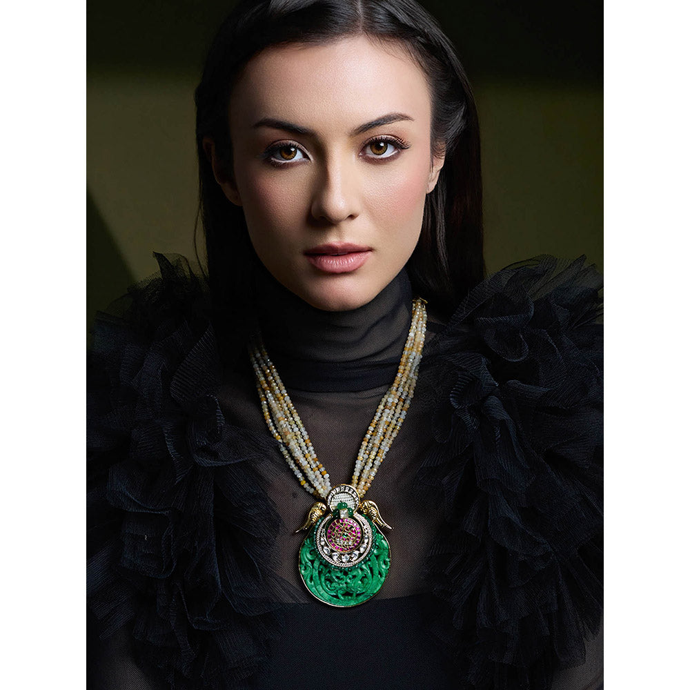 Joules By Radhika Multi-Color Crownaura Necklace