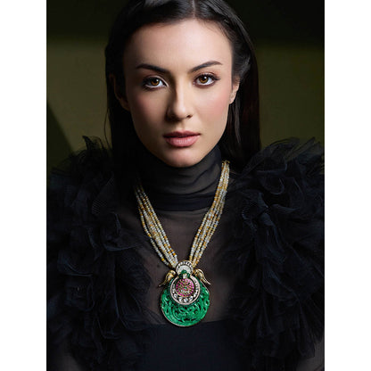 Joules By Radhika Multi-Color Crownaura Necklace