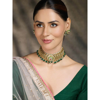 Joules By Radhika Green Graceaura Antique Choker