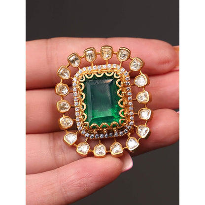 Joules By Radhika Green Enchanted Emerald Royale Stud Earrings