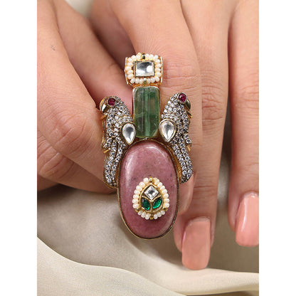 Joules By Radhika Multi-Color Stone Ring