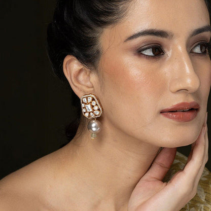 Joules By Radhika Pearl Glow Stud Earrings