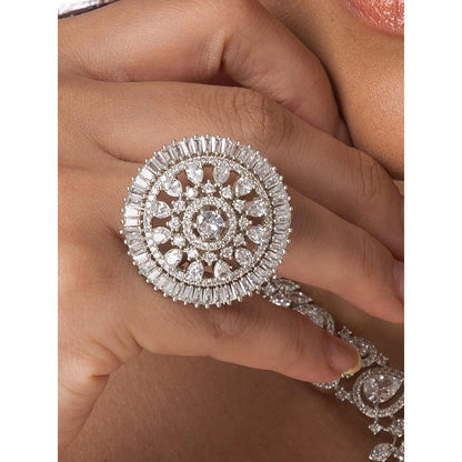 Joules By Radhika Artisan Motif Statement Ring