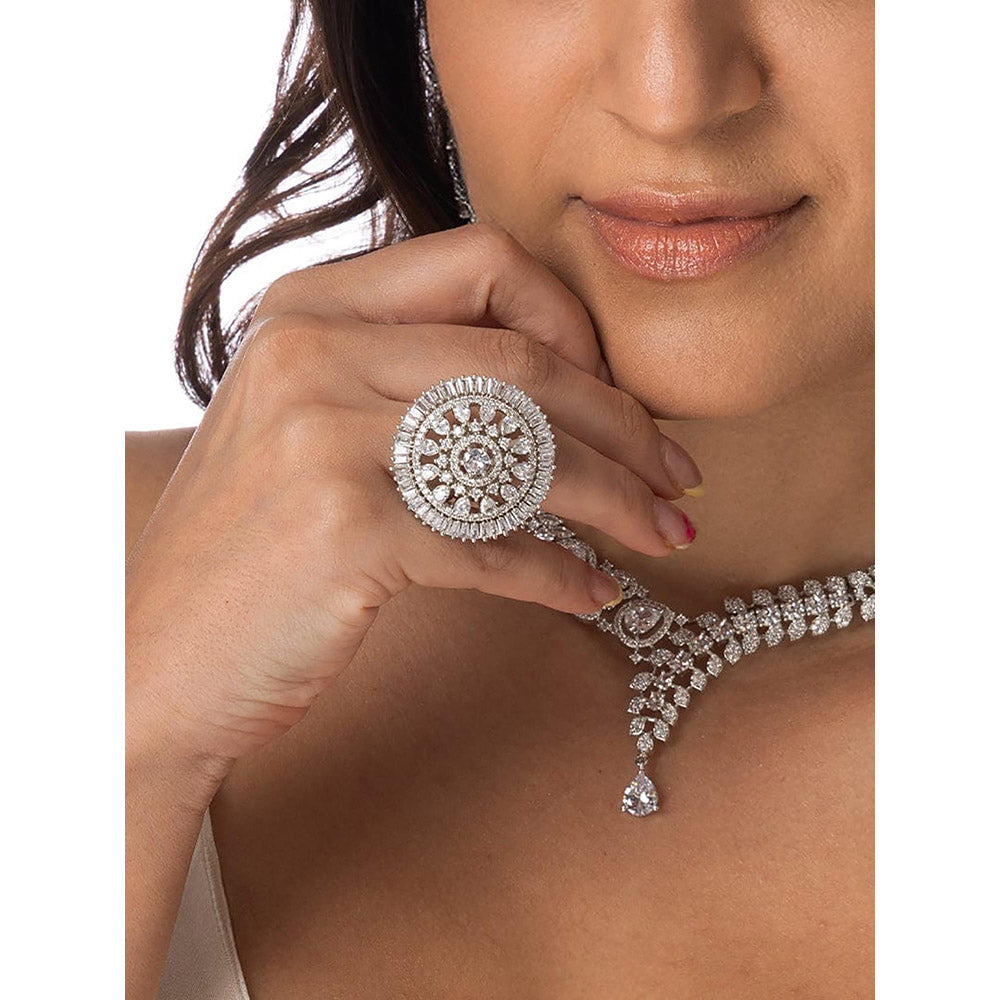 Joules By Radhika Artisan Motif Statement Ring