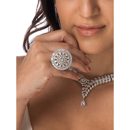 Joules By Radhika Artisan Motif Statement Ring
