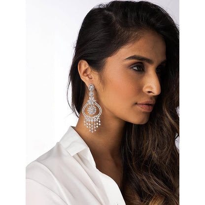 Joules By Radhika Graceful Chand Dangler Earrings