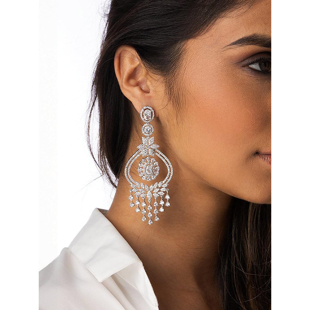 Joules By Radhika Graceful Chand Dangler Earrings