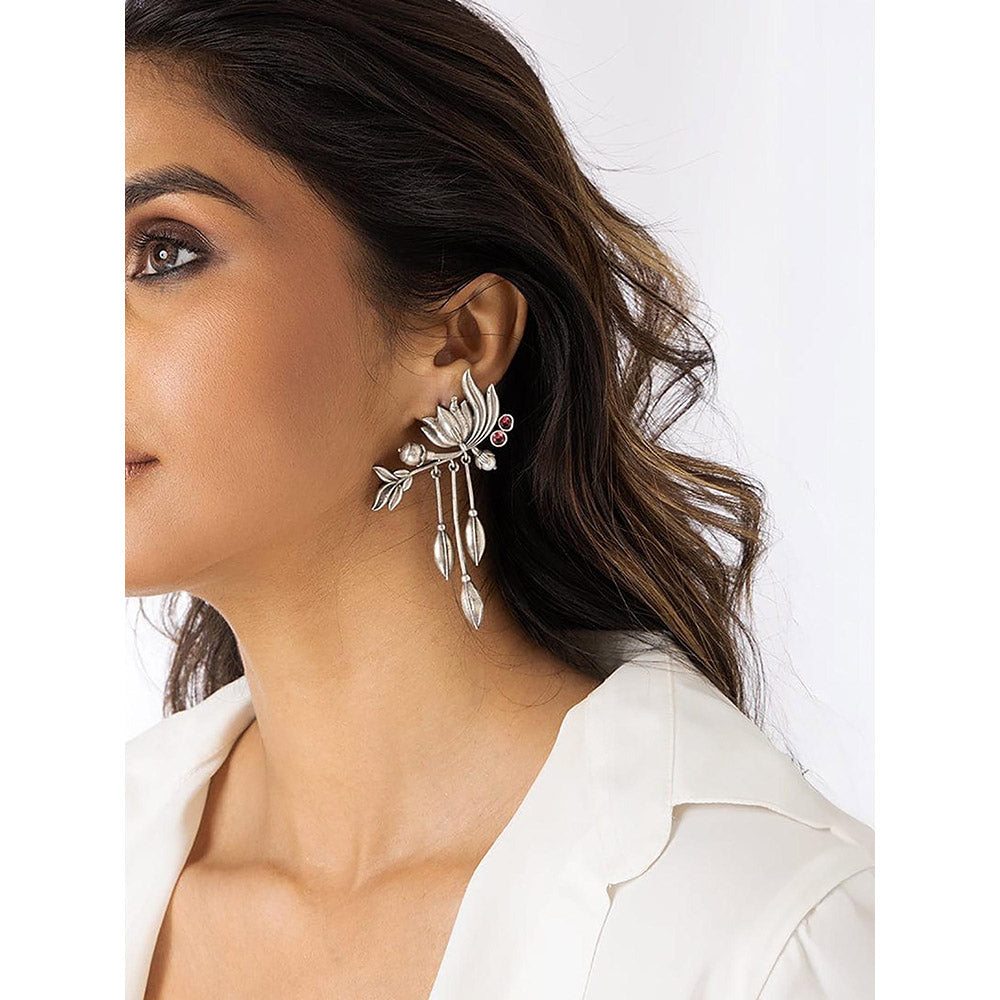 Joules By Radhika Eternal Silver Blossom Earrings