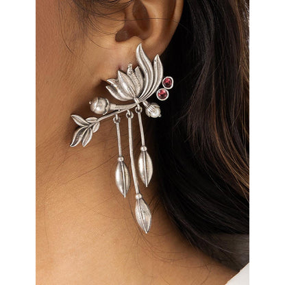 Joules By Radhika Eternal Silver Blossom Earrings