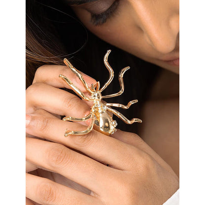 Joules By Radhika Statement Spider Brooch