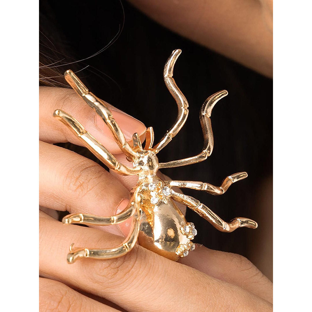 Joules By Radhika Statement Spider Brooch