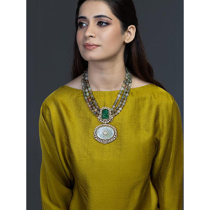 Joules By Radhika Emerald Muse Pendant Necklace