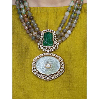 Joules By Radhika Emerald Muse Pendant Necklace