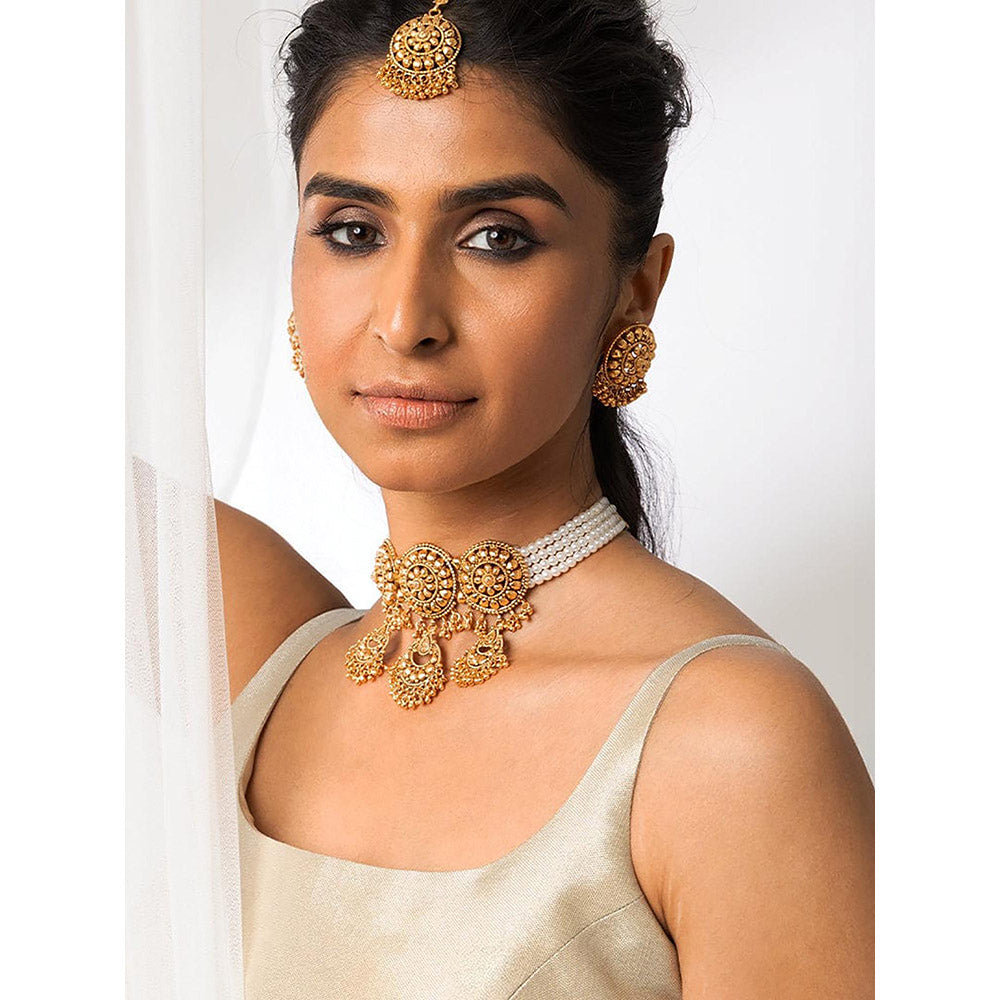Joules By Radhika Regal Indian Heirloom Necklace Set