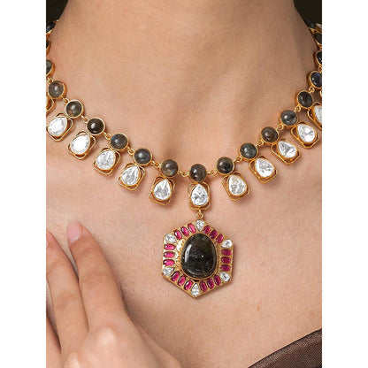 Joules By Radhika Elegant Heritage Long Necklace Set