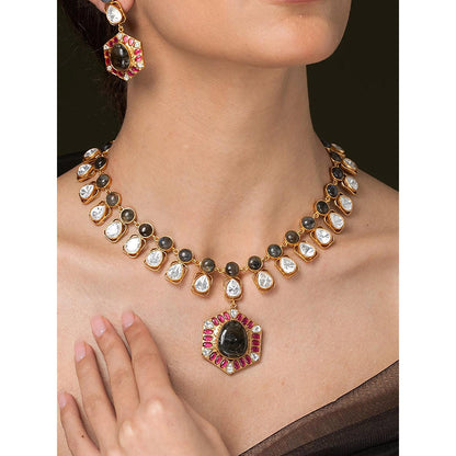 Joules By Radhika Elegant Heritage Long Necklace Set