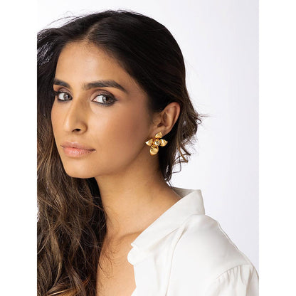 Joules By Radhika Petal Stud Earrings