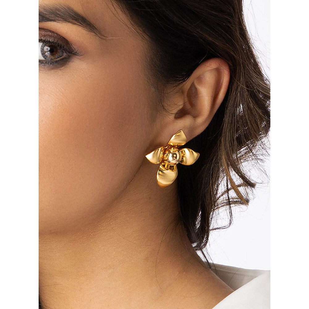 Joules By Radhika Petal Stud Earrings