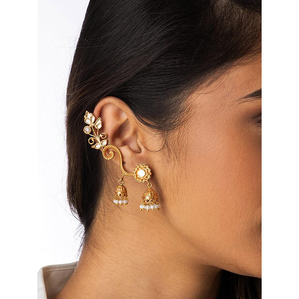 Joules By Radhika Classic Ear wrap Jhumka Earrings