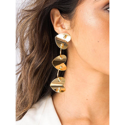 Joules By Radhika Gold Heart Triplet Earrings