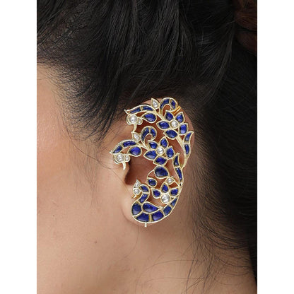 Joules By Radhika Indigo Bloom Ear Cuff