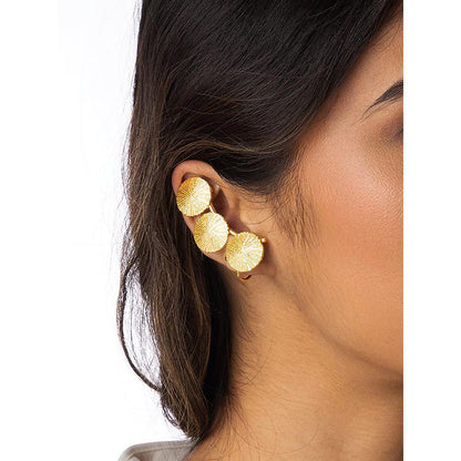 Joules By Radhika Triple Textured Earrings