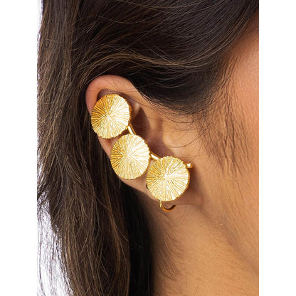 Joules By Radhika Triple Textured Earrings