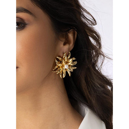 Joules By Radhika Golden Bloom Earrings