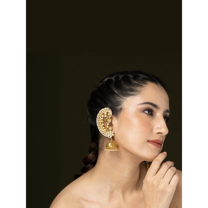 Joules By Radhika 2 In 1 Kaanphool Cuff Earrings