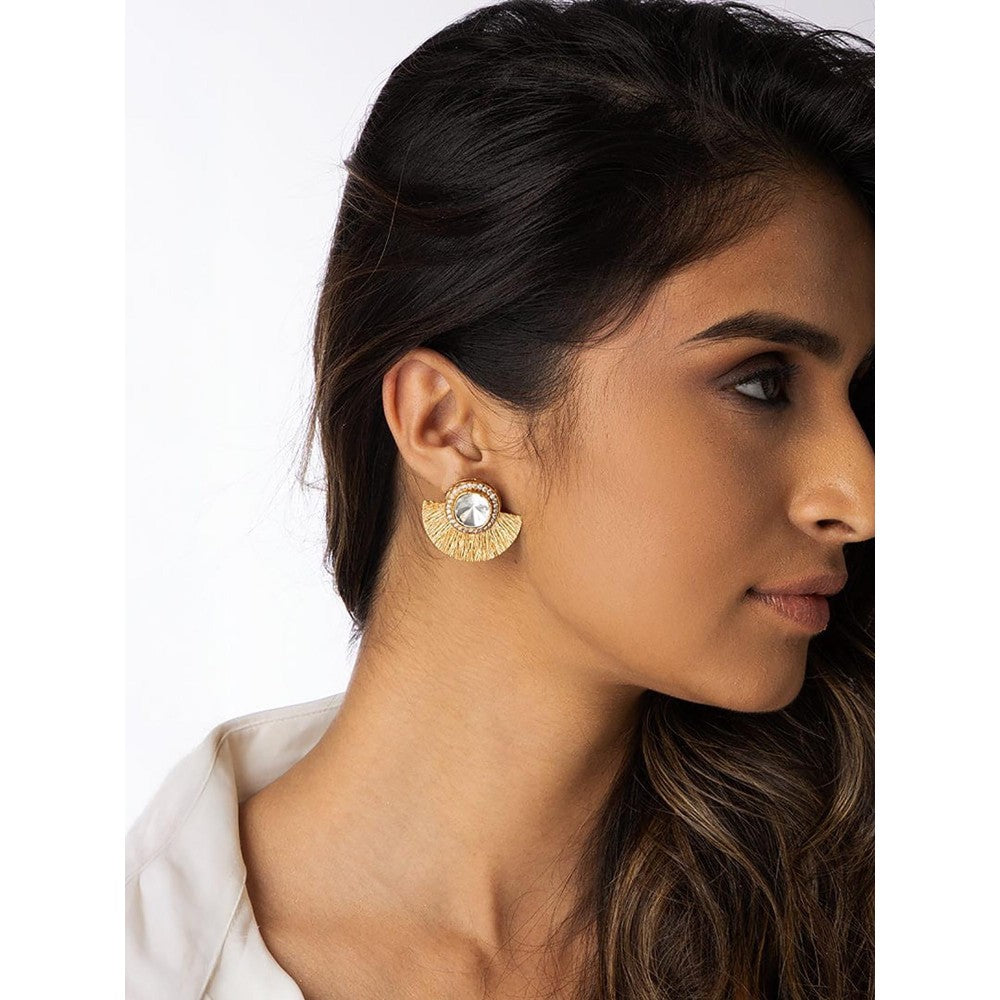 Joules By Radhika Tassel Fan Stud Earrings