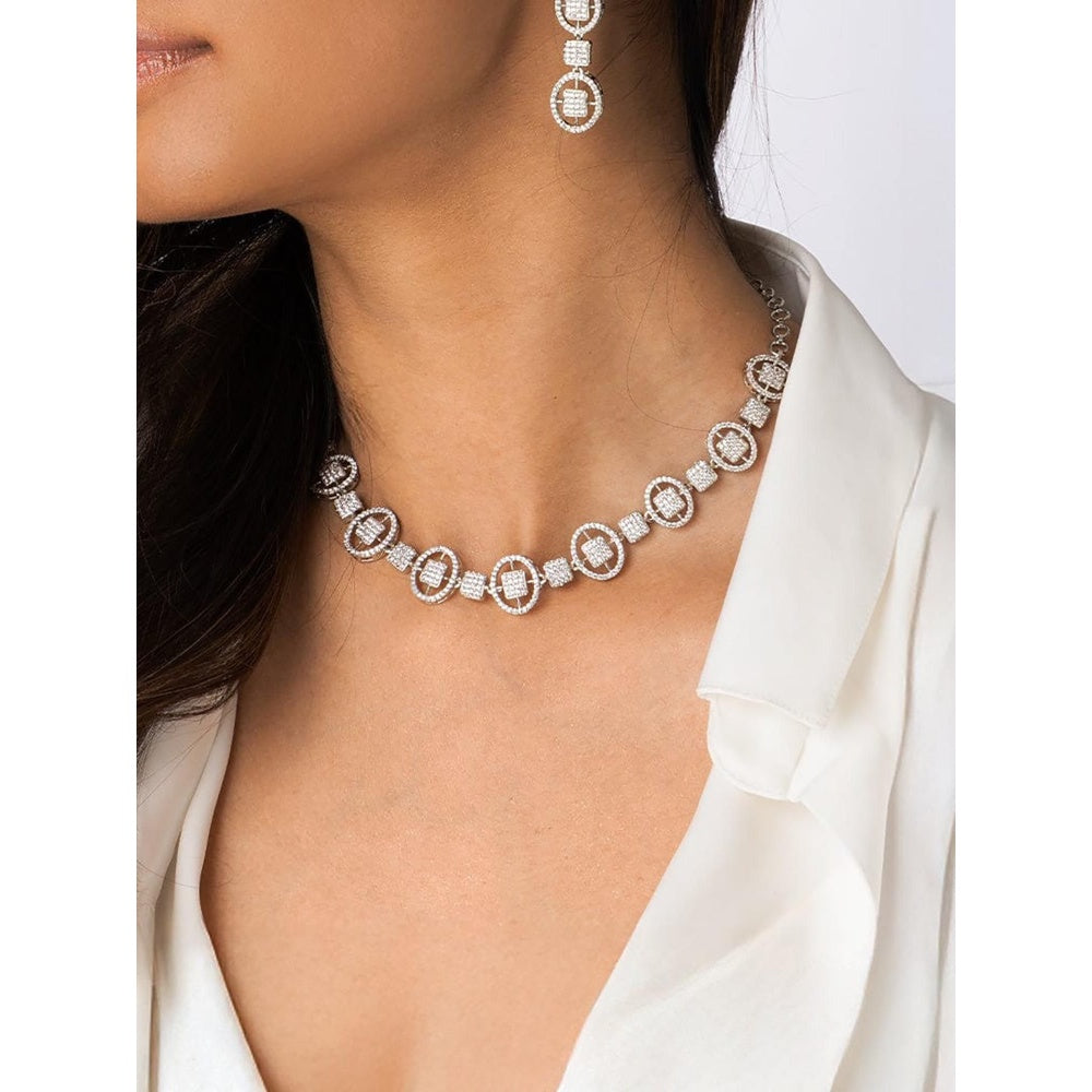 Joules By Radhika Circle Gemstone Necklace Set
