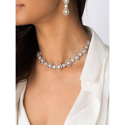 Joules By Radhika Circle Gemstone Necklace Set